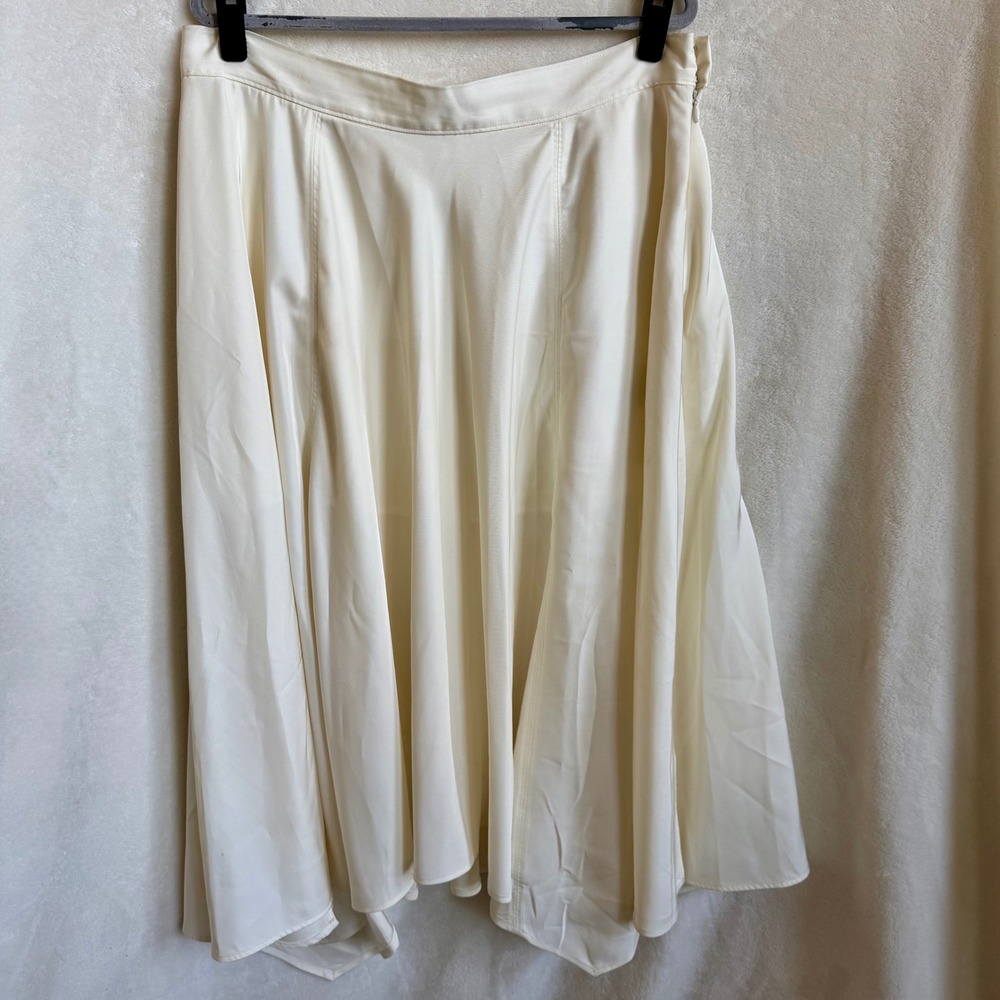 H&M Ivory Full Circle Skirt Flare Voluminous Balletcore Fairycore Womens 16